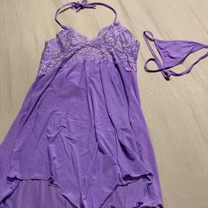 COPY - New Ladies Lingerie and Thong Set Pretty Purple. Great Gift Idea